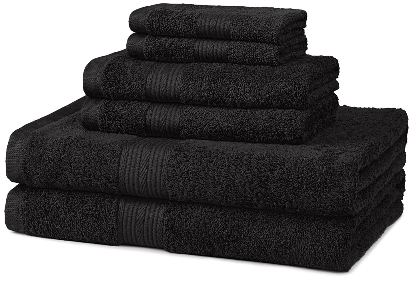 Fade-Resistant Cotton - 500 GSM - 6-Piece Towel Set