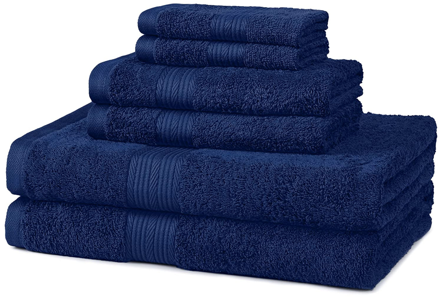 Fade-Resistant Cotton - 500 GSM - 6-Piece Towel Set