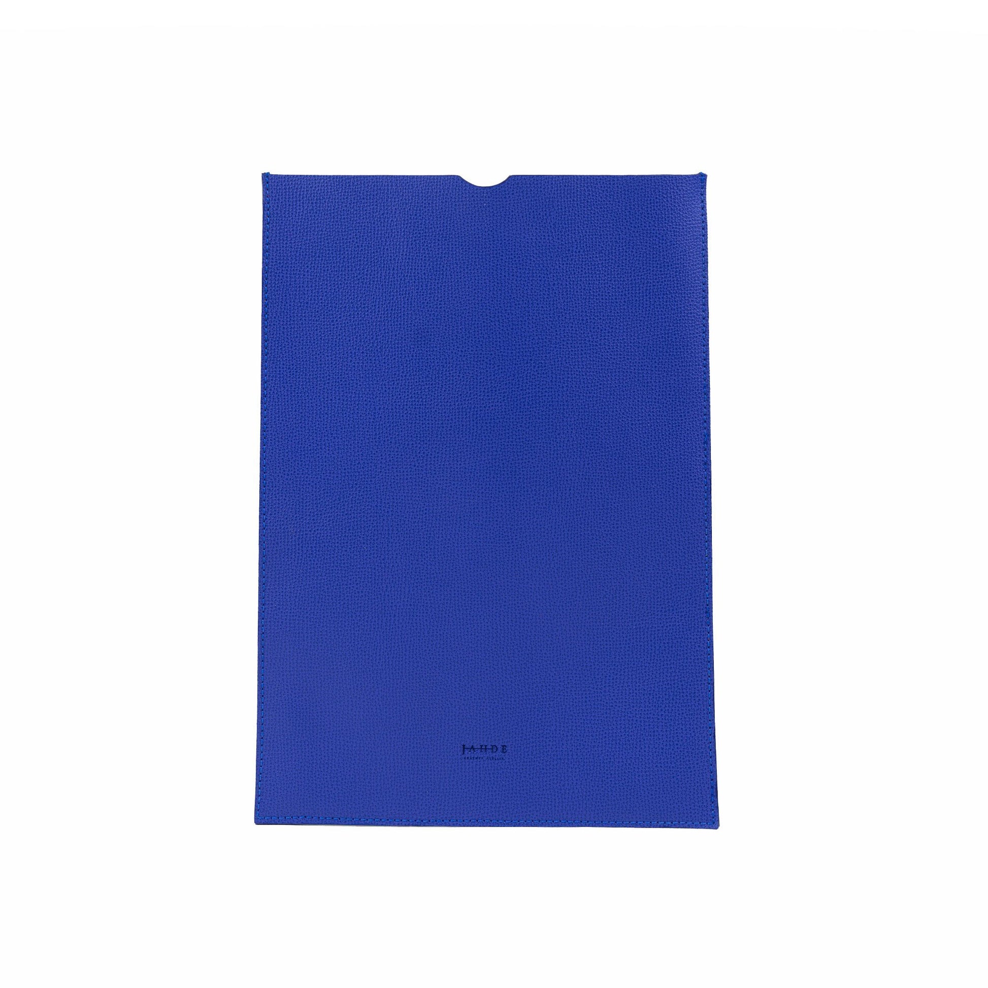 Leather iPad Sleeve Cobalt Blue