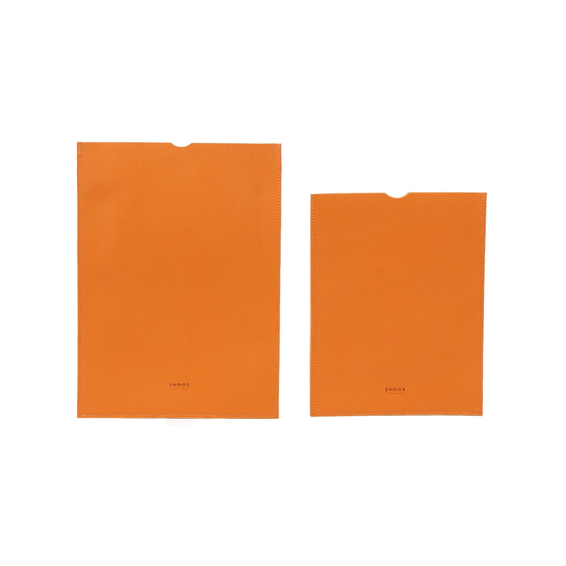 Leather iPad Sleeve Orange