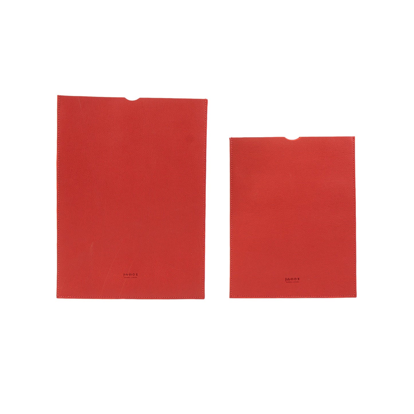 Leather iPad Sleeve Red