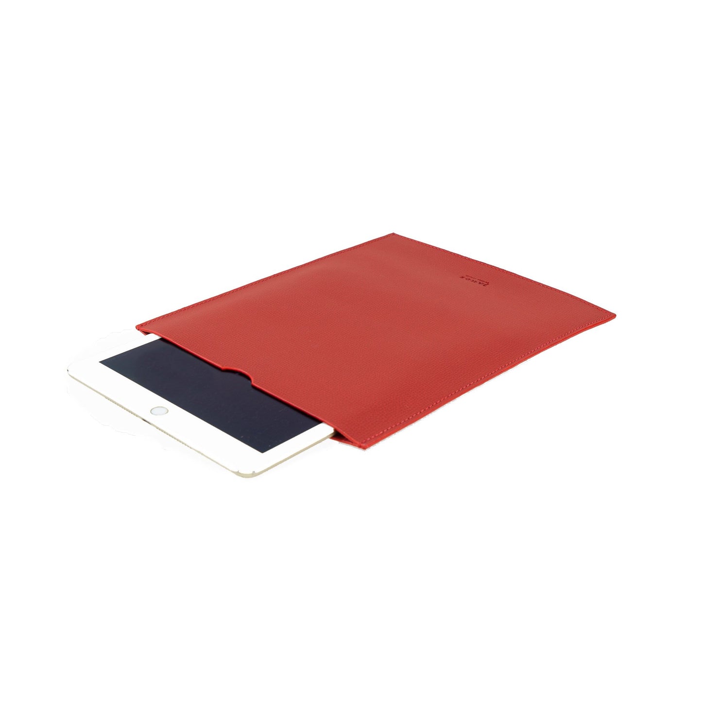 Leather iPad Sleeve Red