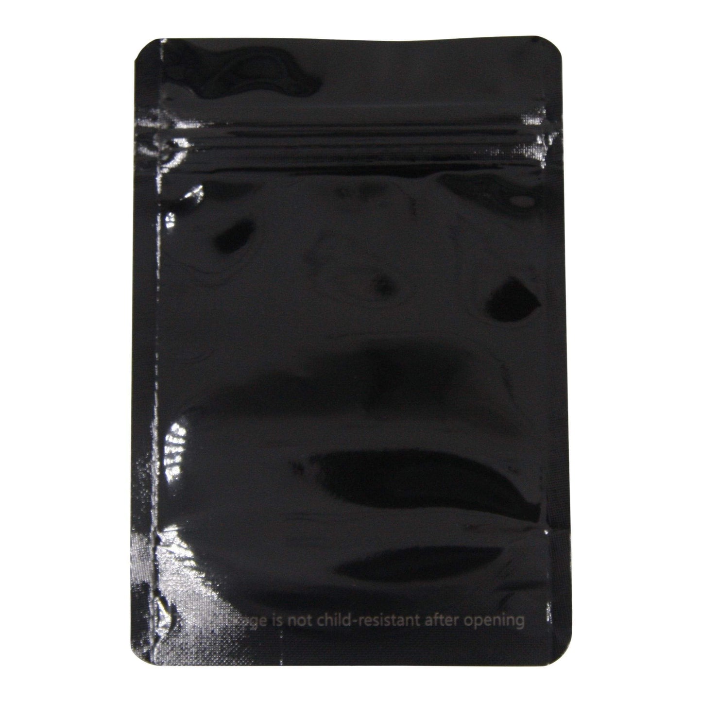 Bag King Clear Front Mylar Bag (1/8th oz) Glossy Black