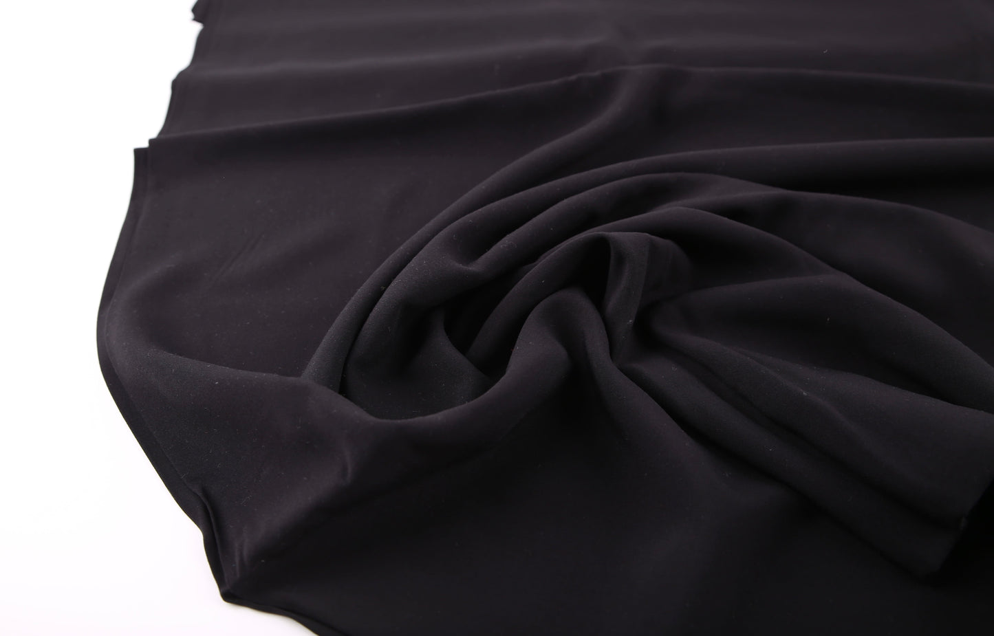 2m Mantelfutter Viskose matt // schwarz
