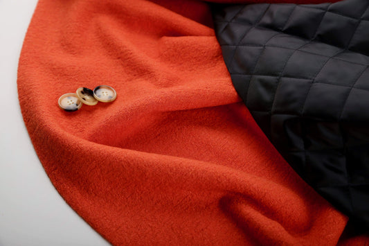 DIY Kit Mantel Tiffany - Wolle Viskose orange