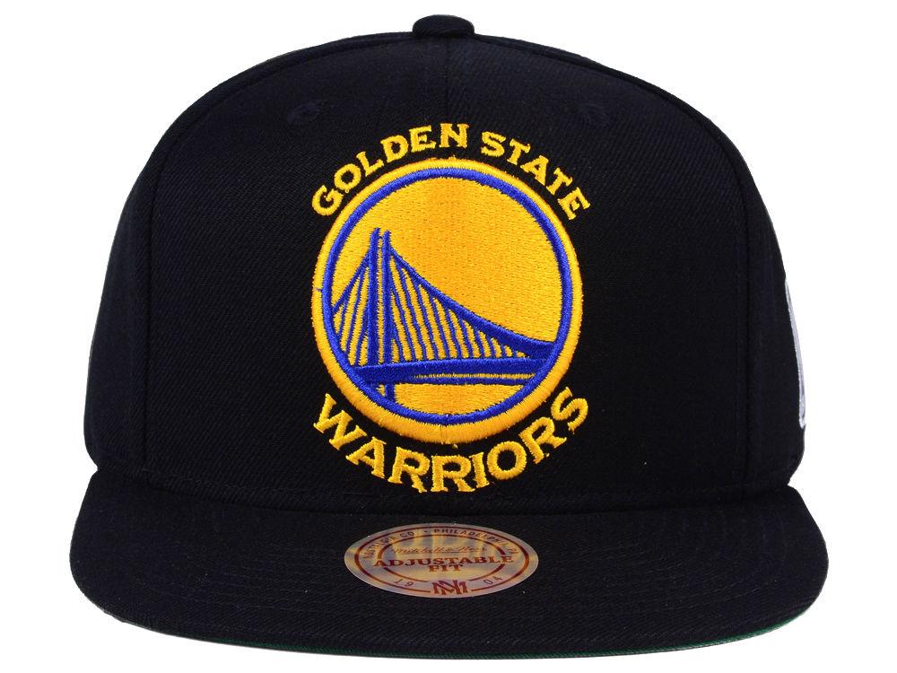 Golden State Warriors Mitchell & Ness NBA XL Logo Snapback Cap