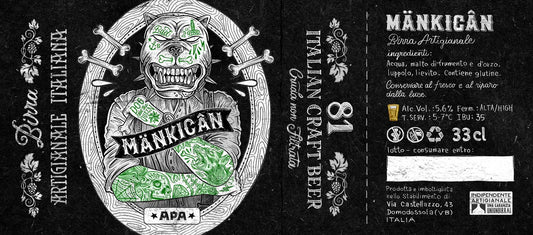 Birra Artigianale APA da 33cl - "Mänkicân"