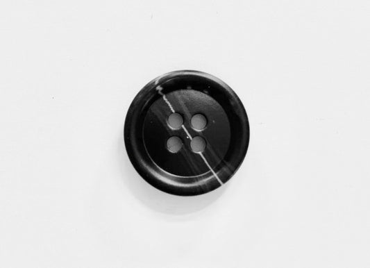 Hosenknopf 1 Stück // Schwarz meliert Knöpfe