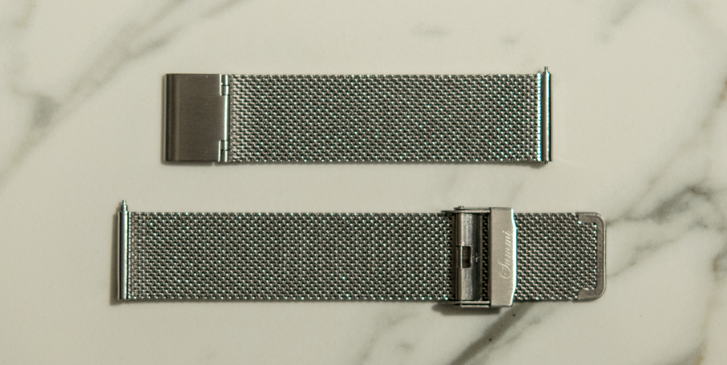 Silver Stainless Steel Mesh Band