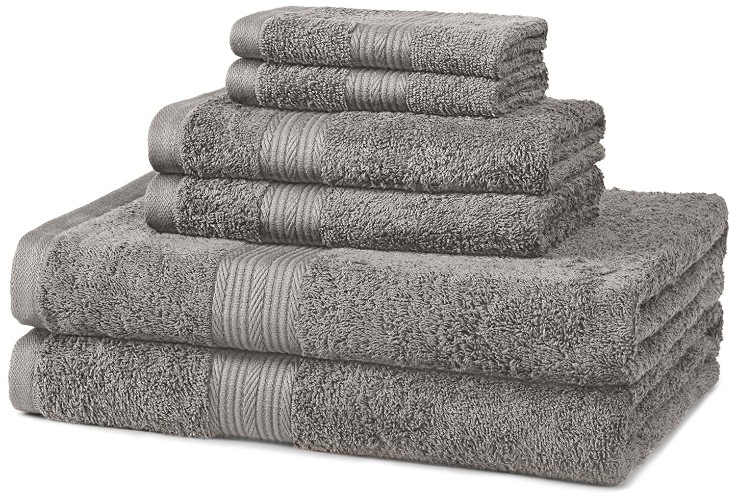 Fade-Resistant Cotton - 500 GSM - 6-Piece Towel Set