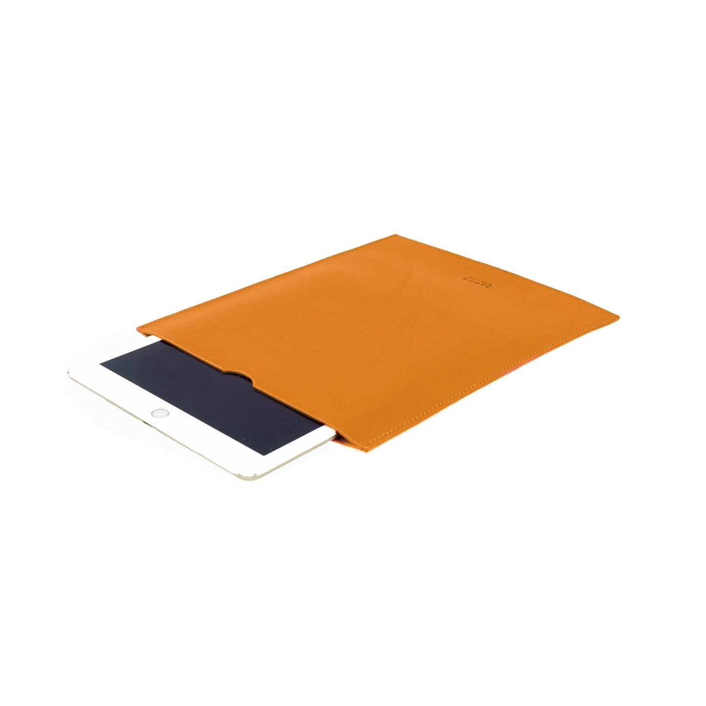 Leather iPad Sleeve Orange
