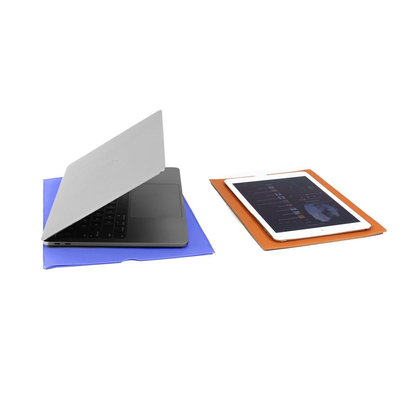 Leather iPad Sleeve Orange