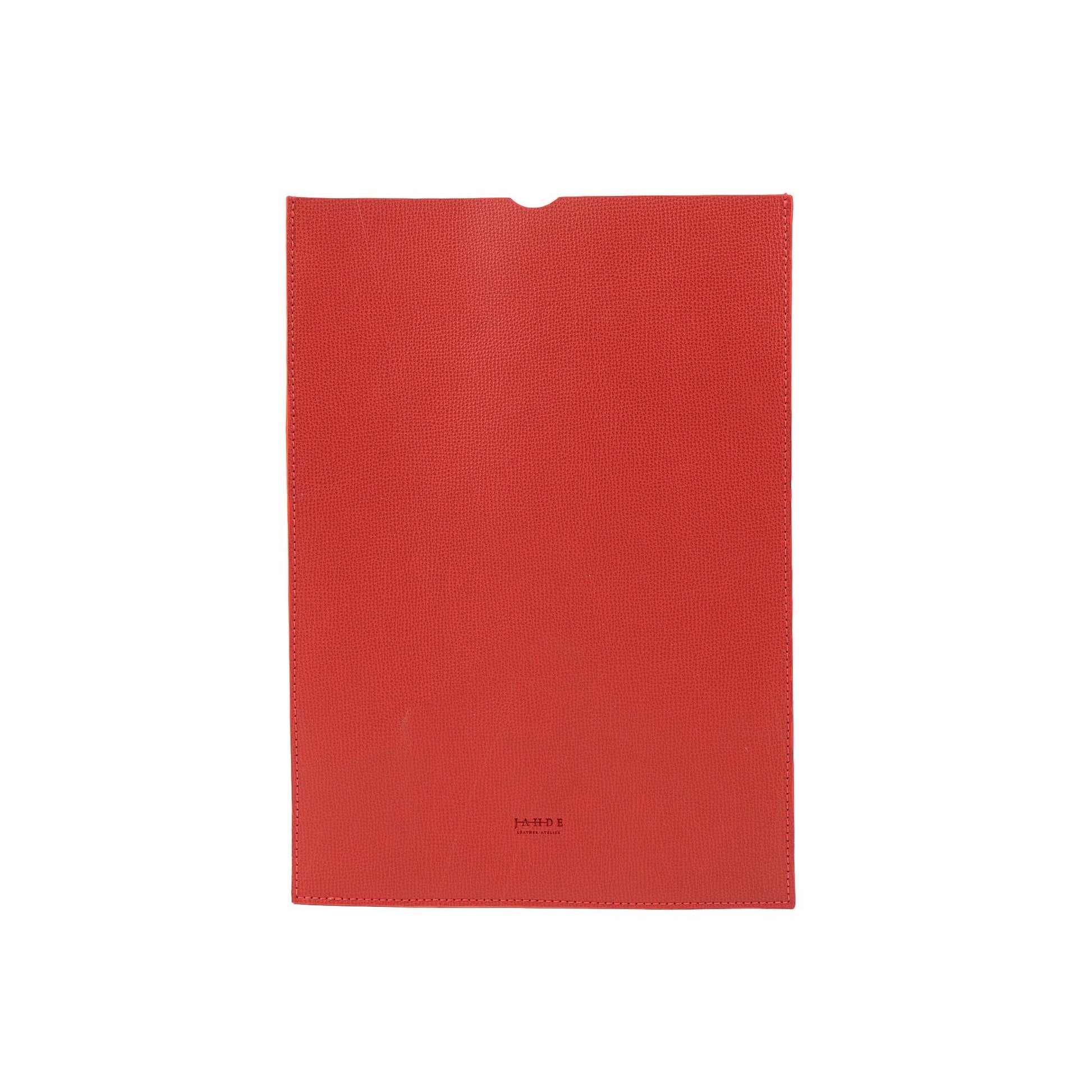 Leather iPad Sleeve Red