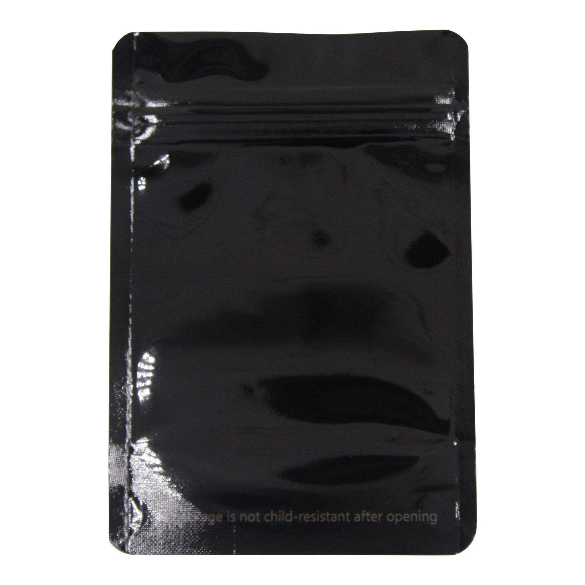 Bag King Clear Front Mylar Bag (1/8th oz) Glossy Black
