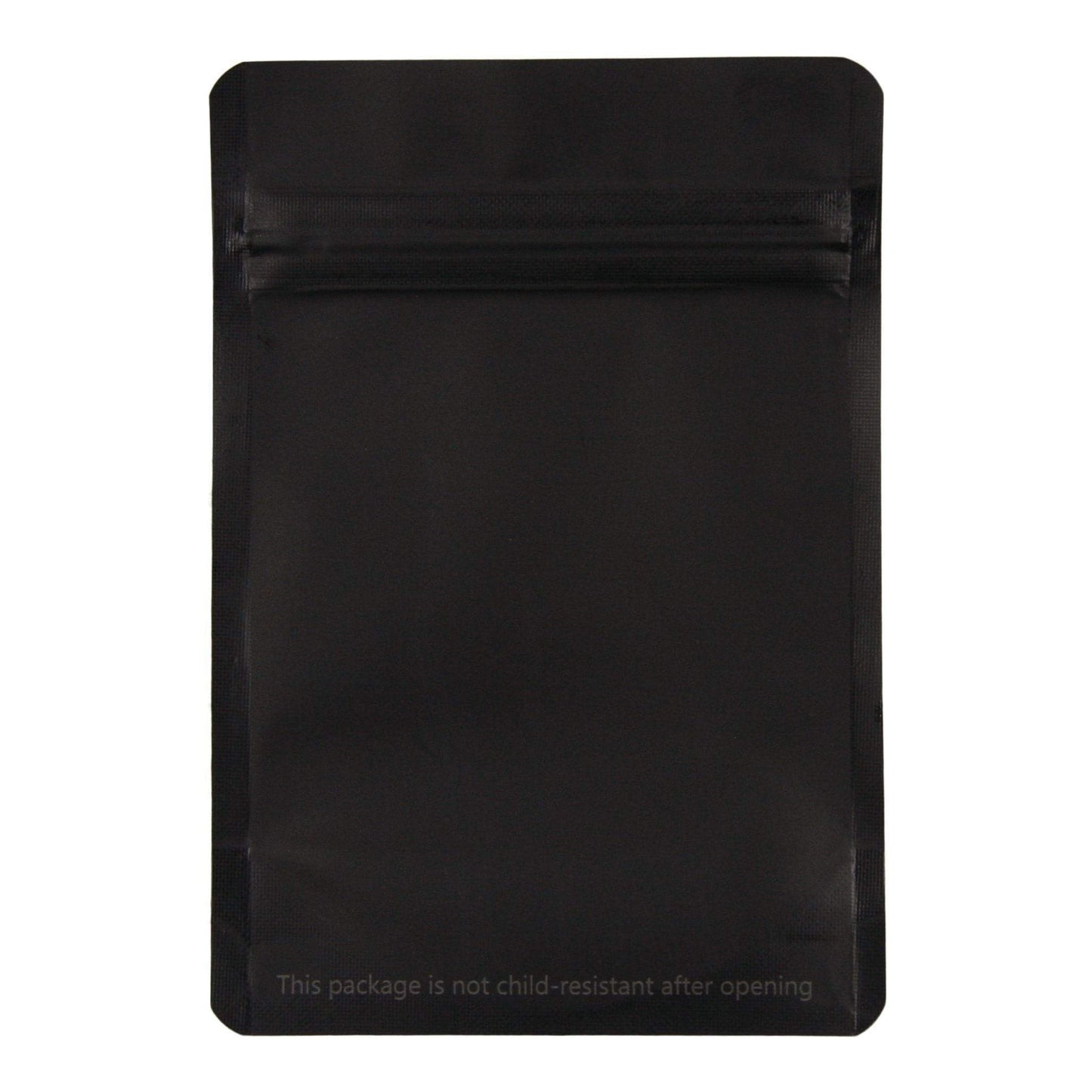 Bag King Clear Front Mylar Bag (1/8th oz) Matte Black