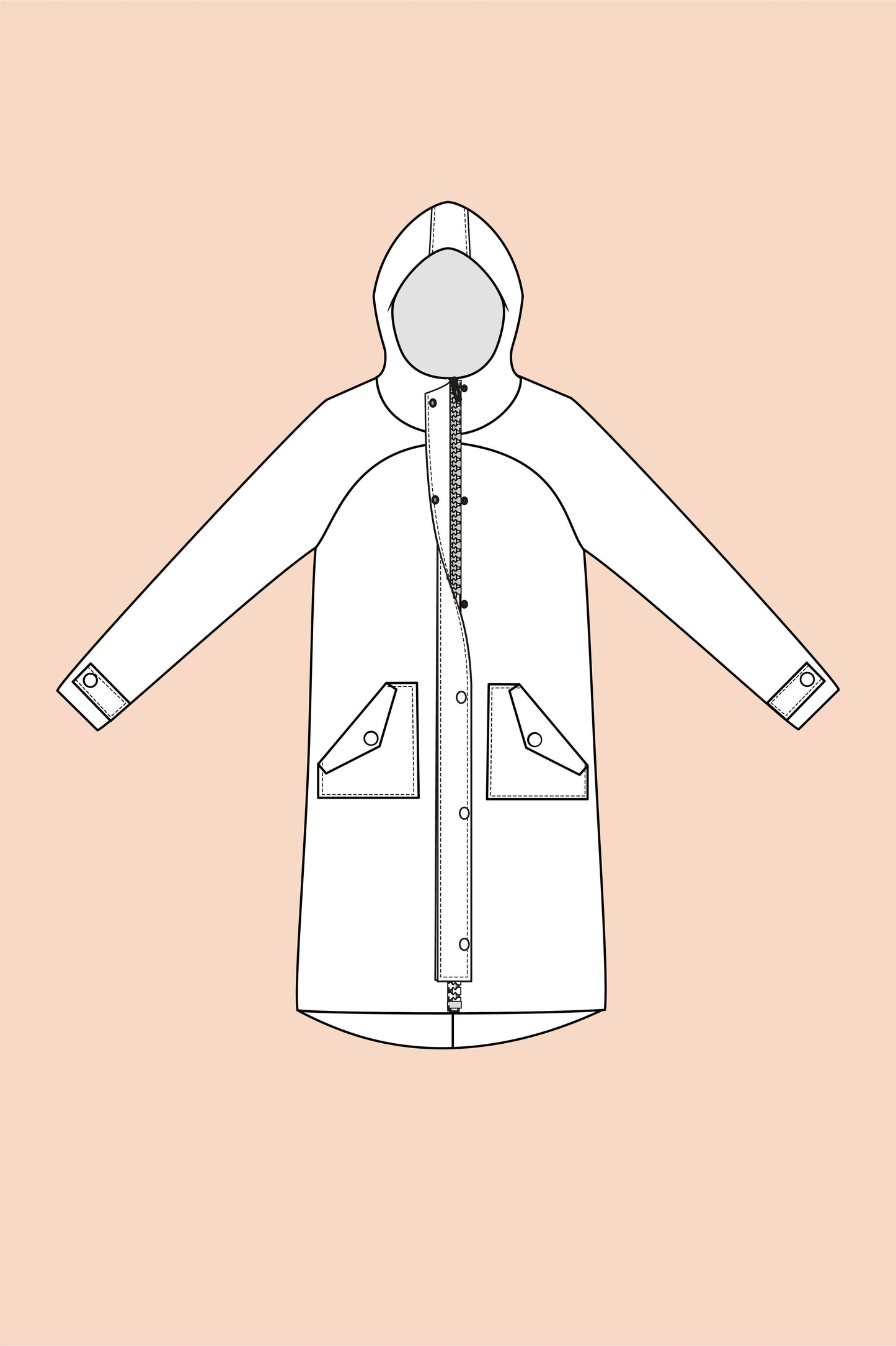 Papierschnittmuster Parka Grace