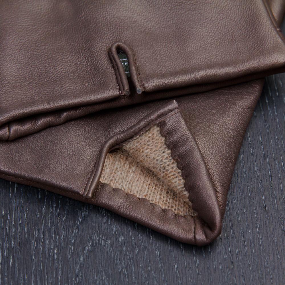 Men's Classic Leather Cashmere Lined Gloves