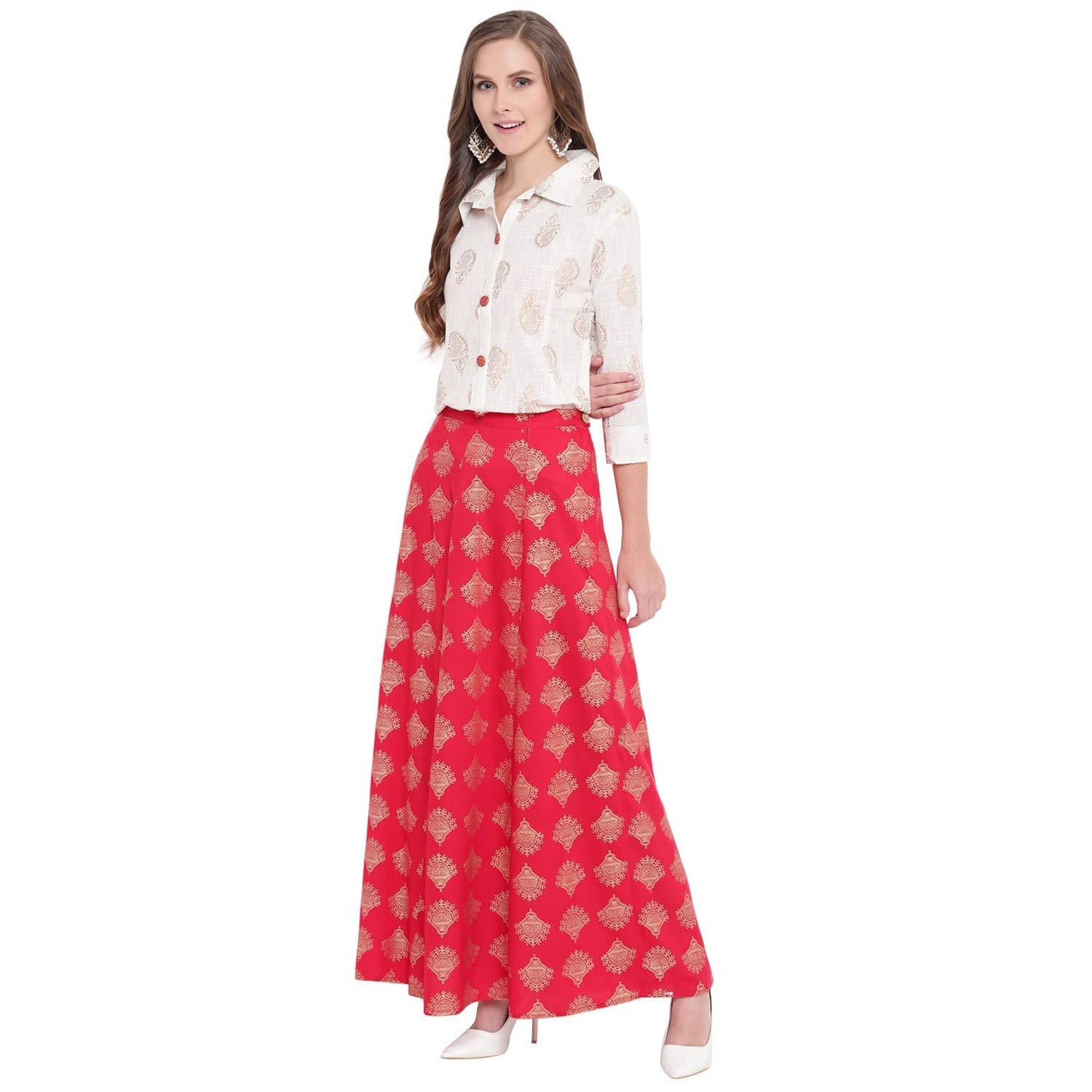 Women Short Shirt & Skirt Set Normal Product